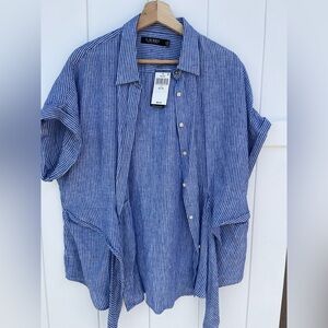 Ralph Lauren Blue Casual Button Down Shirt